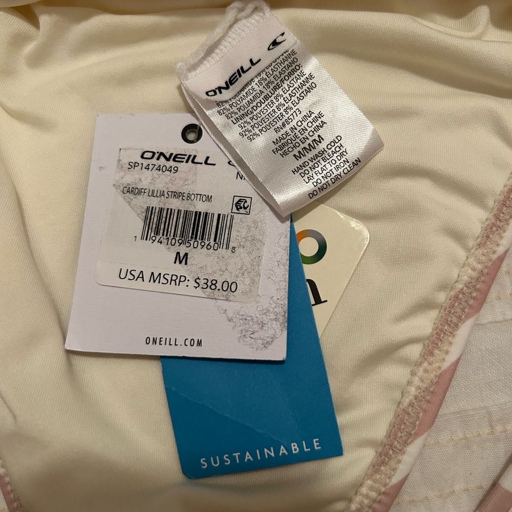 NWT O'Neill cardiff lillia stripe bikini bottoms